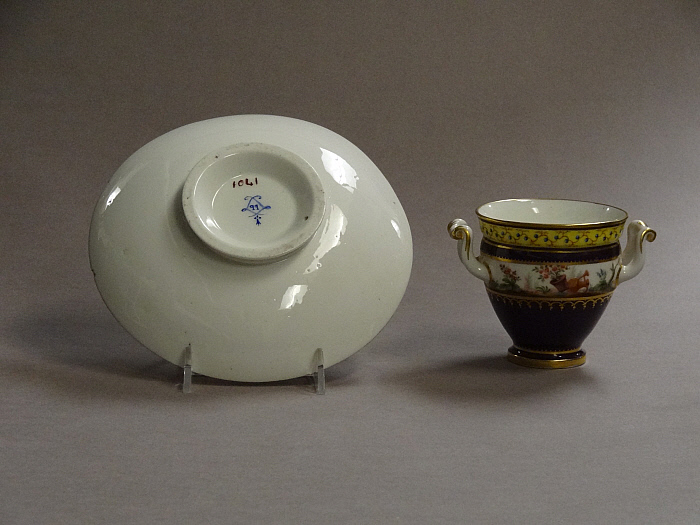 Two-Handled Cup and Saucer Slider Image 3
